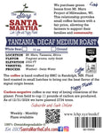 Tanzanian - Decaf Medium Roast