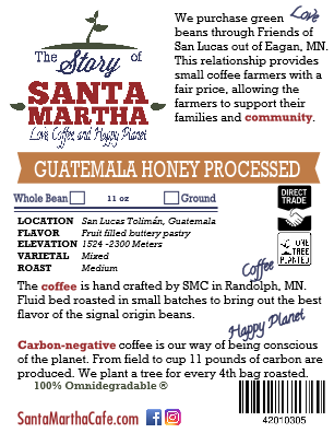 Guatemalan Honey Processed