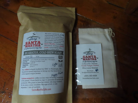 Nicaragua Cold Brew with cold brew bag